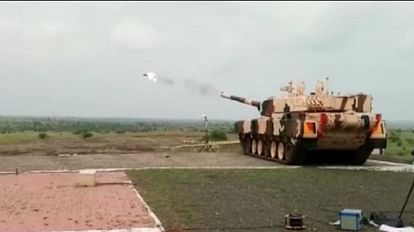 Indigenously developed Laser-Guided Anti-Tank Missiles (ATGM) were successfully test-fired