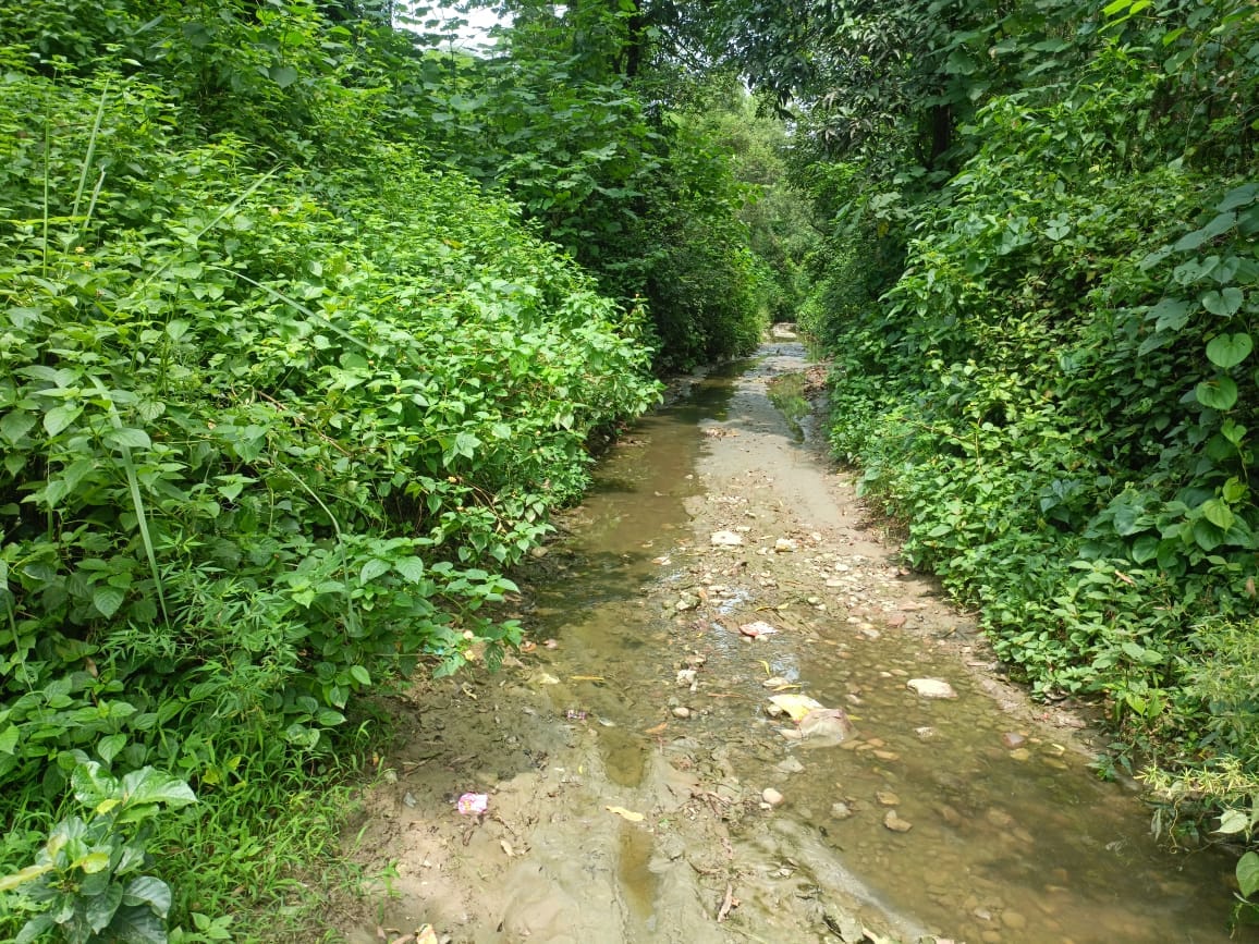 Chanchak-Shekhwala road turned into a muddy sewer