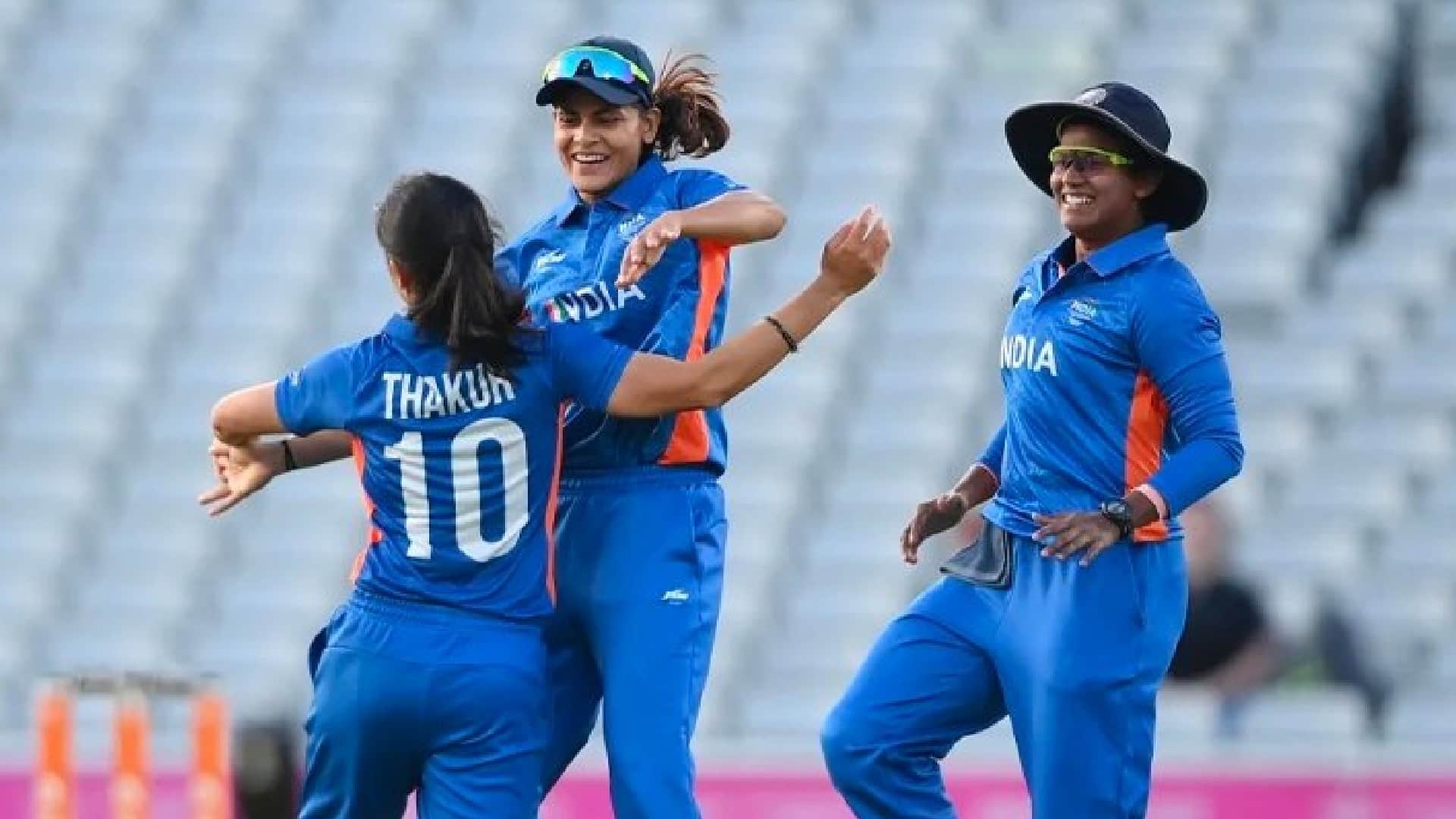 Commonwealth Games 2022 Indian women's cricket team in semi finals beats Barbados Renuka Singh takes 4 wickets