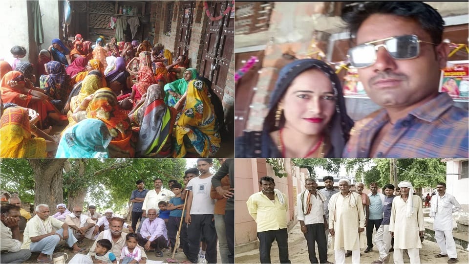 Dead bodies of husband and wife found hanging on the noose in Shikohabad Firozabad district