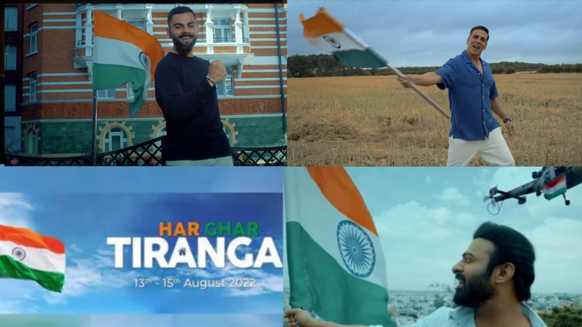 har ghar tiranga sonu nigam Asha Bhosle Amitabh Anushka Akshaya and others feature independence day anthem