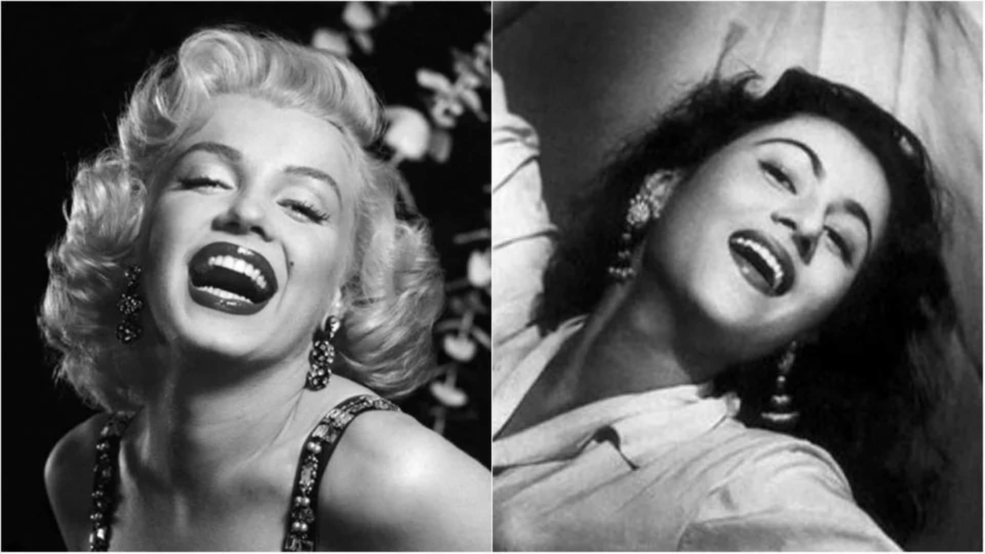 Hollywood Actresses who are Corbon Copy of Indian Actresses like madhubala  Marilyn Monroe rakhi sawant dia mi