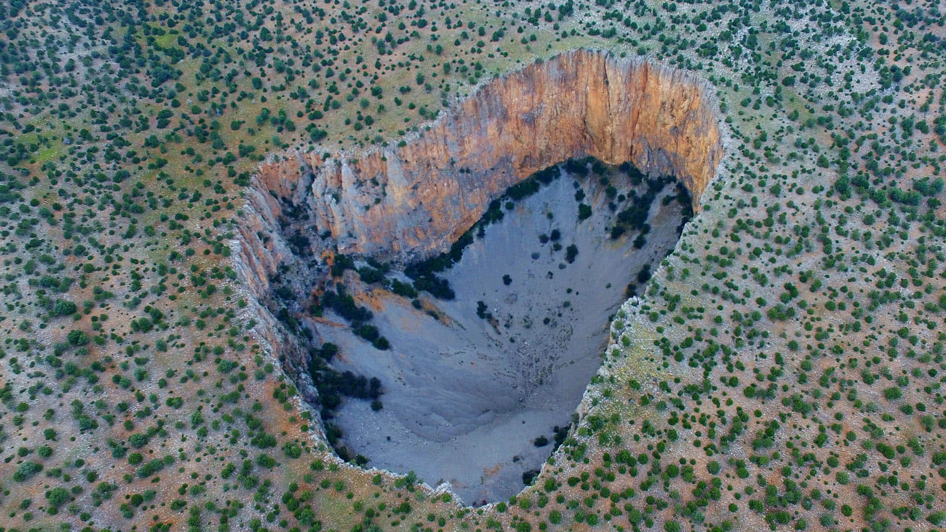 mysterious black sinkhole suddenly formed inside earth chile america news in hindi
