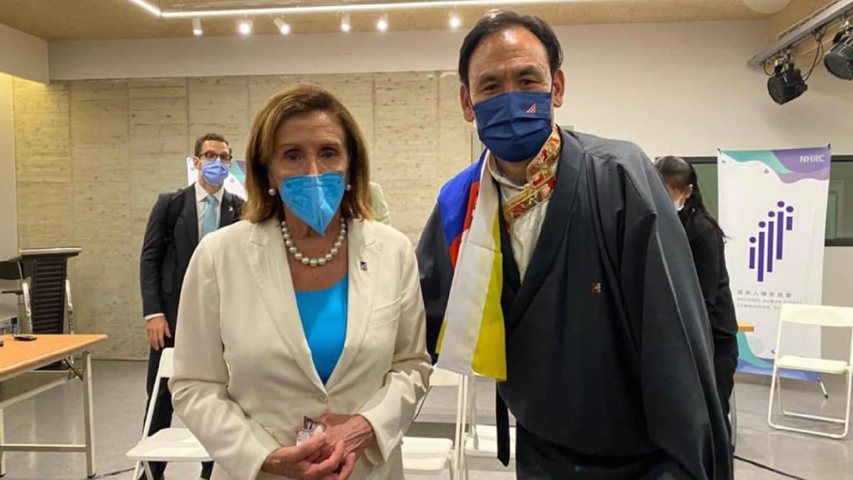 Nancy Pelosi Tibet created atmosphere from Taiwan land America gave this great confidence China Crisis