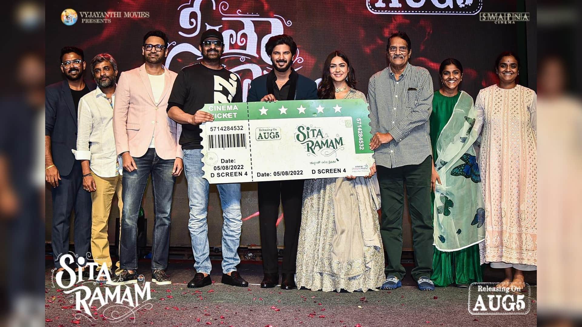 Actor Prabhas attend promotional event of Sita Ramam, actress Mrunal thakur says thanks via post