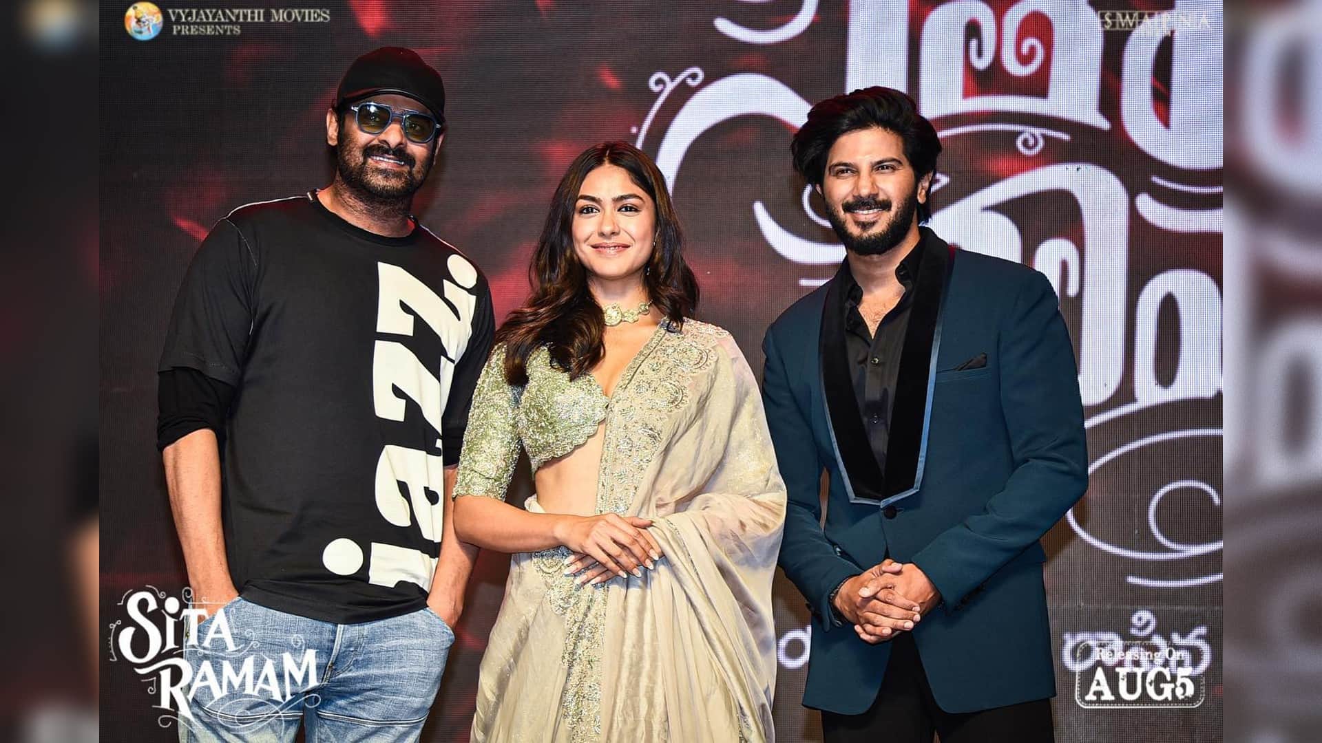 Actor Prabhas attend promotional event of Sita Ramam, actress Mrunal thakur says thanks via post