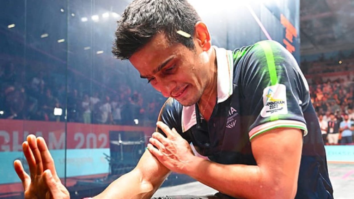 Sourav ghoshal tears came out after winning bronze medal in CWG 2022