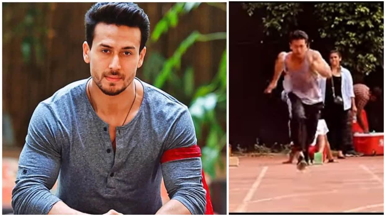 Tiger Shroff video went viral on social media in which he was seen running