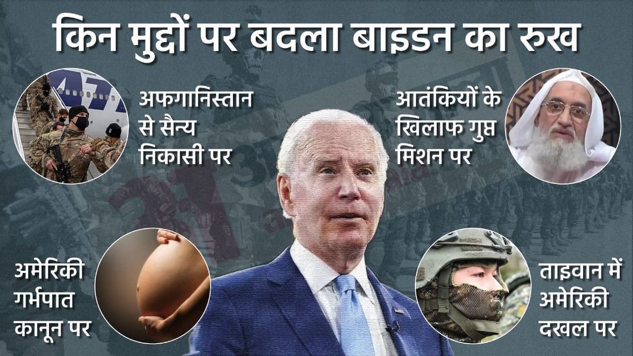 US President Joe Biden changing stance Afghanistan to Taiwan explained
