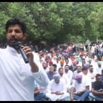 महंगाई के खिलाफ पंजाब कांग्रेस का प्रदर्शन।