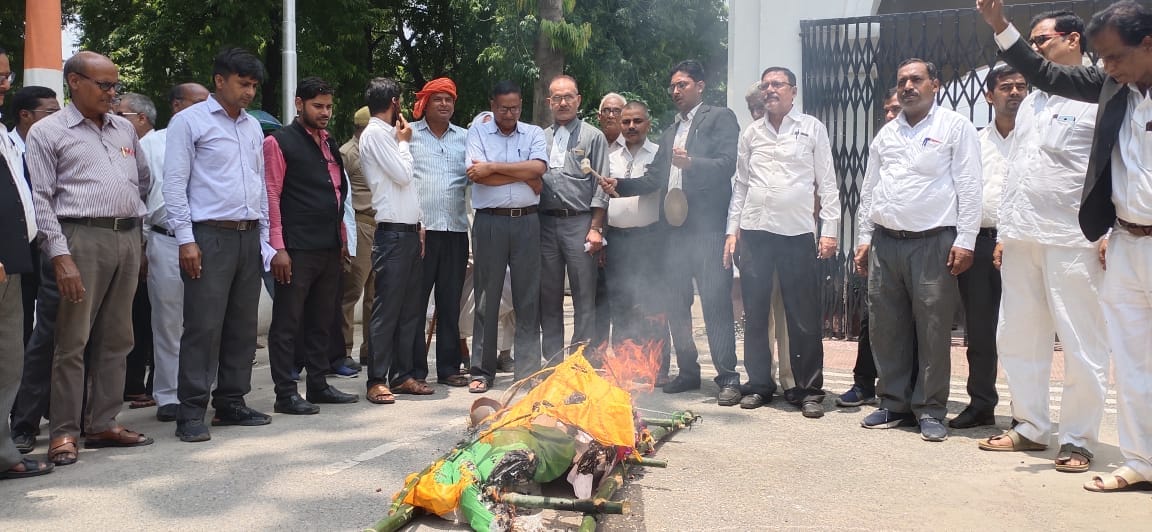 Advocates performed symbolic funeral procession