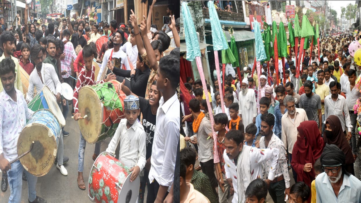 Janjiri mourning procession of fifth Muharram taken out by Hallour Association