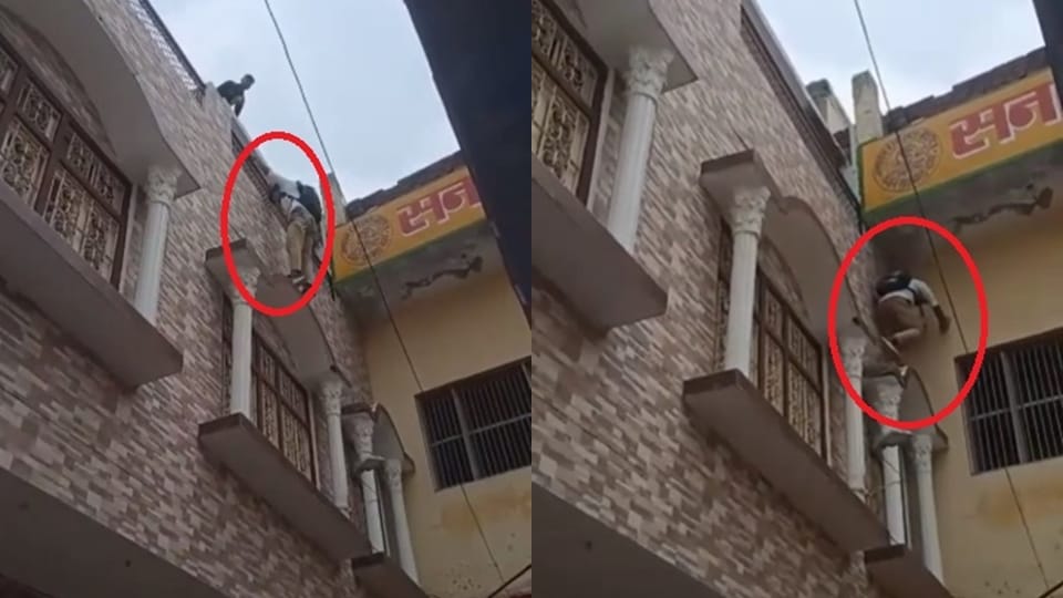 Student risked his life to establish status video went viral in Meerut school management warned