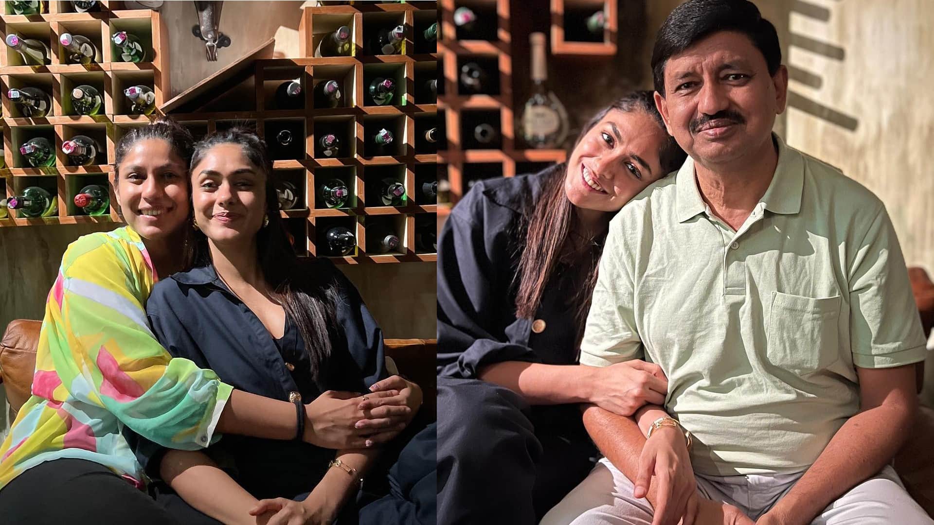 sita ramam mrunal thakur shares pics with family actress says OG gang is ready for first day first show