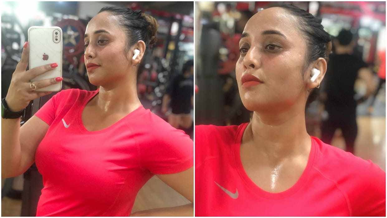 Bhojpuri queen Rani Chatterjee share her post workout session picture from gym