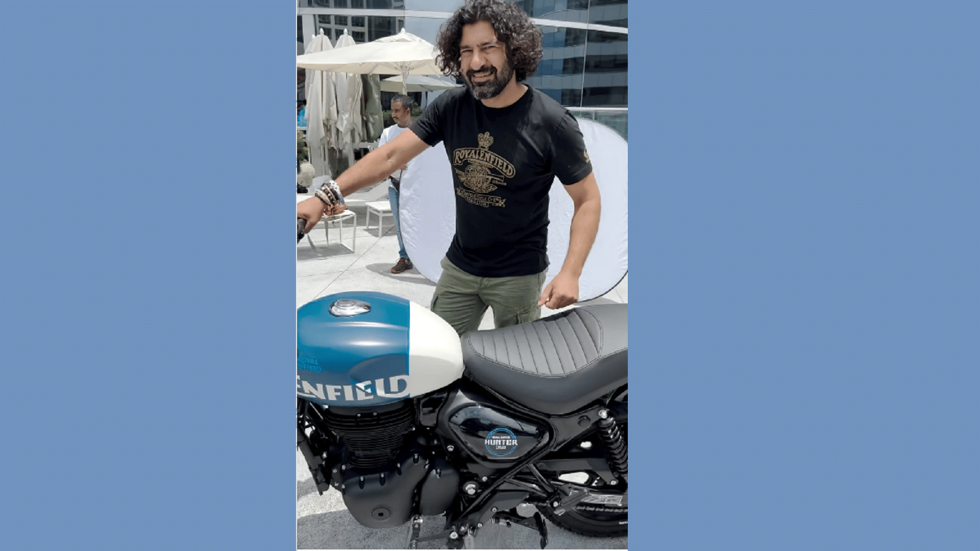 Royal Enfield Hunter 350 Pictures Royal Enfield CEO Sid Lal unveils Hunter 350 motorcycle ahead of launch