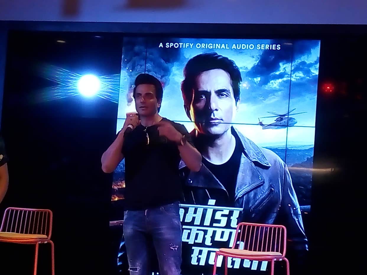 Sonu Sood becomes the voice of Commander Karan Saxena in amit khan podcast web series to start soon