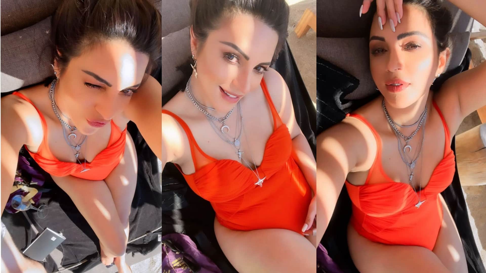 Shama Sikander bold photos in bikini on the seashore went viral on internet
