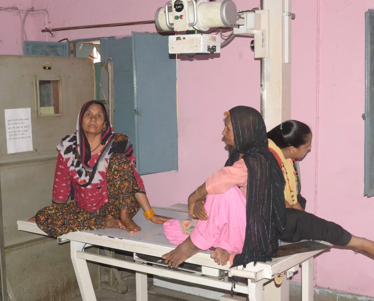 Patients returned waiting for power supply for X-ray