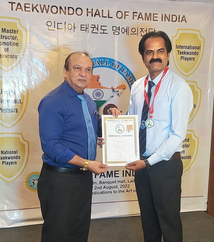 ravi tripathi awarded by intrnational master hall of fame