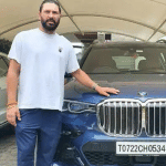 Yuvraj Singh taking delivery of his new BMW X7