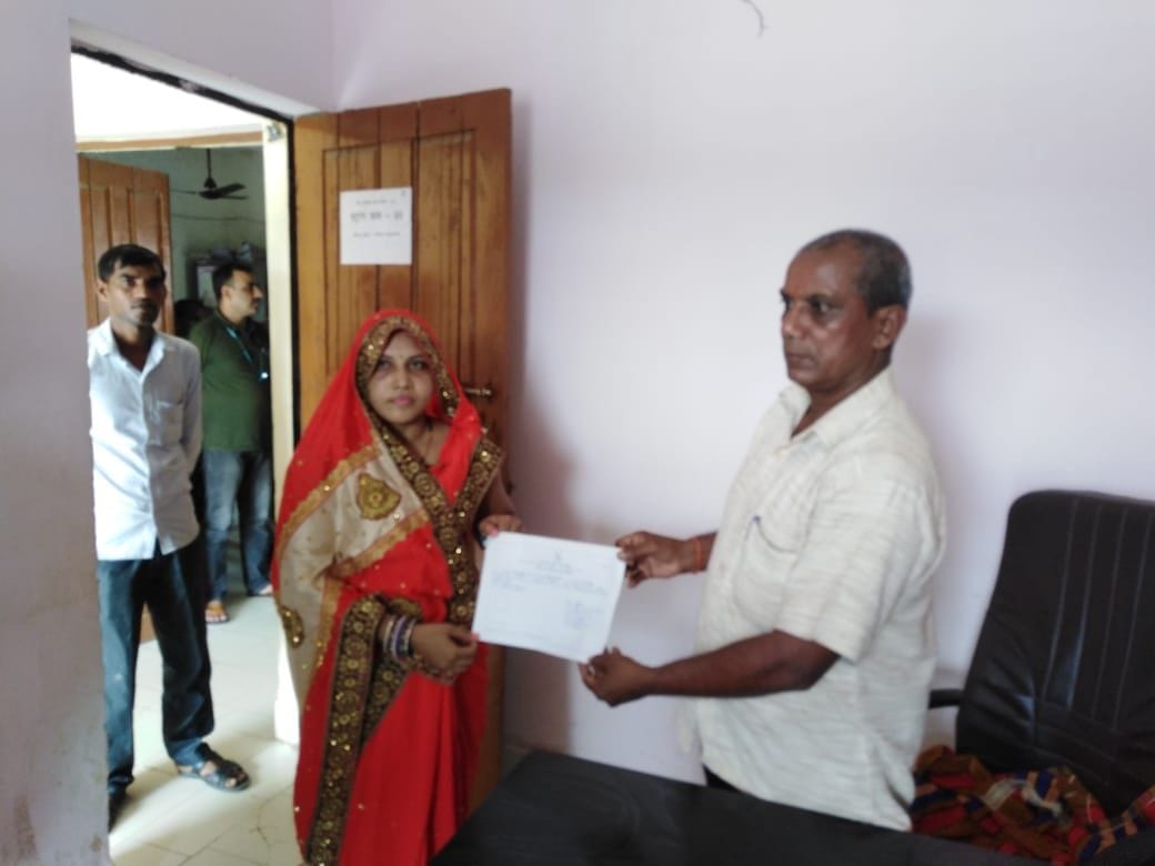 triyugi elected gram pradhan