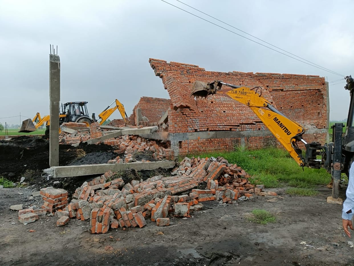 Illegal construction removed in Kurukshetra, Shahabad, Kurukshetra