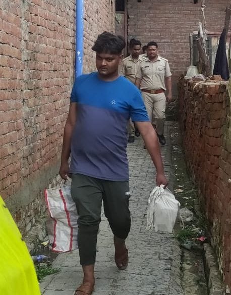 Police raided and caught three with banned meat