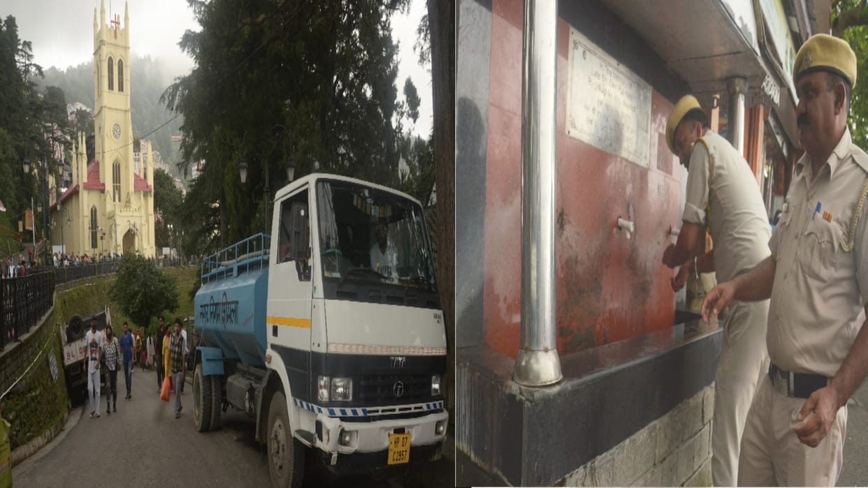 Drinking water system stalled in Shimla, now water supply from tanker in the city