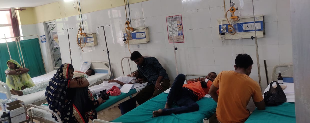 Banda: Hospitals have tanks for water storage... no water, preparations to protect against small fire cylinders in case of fire