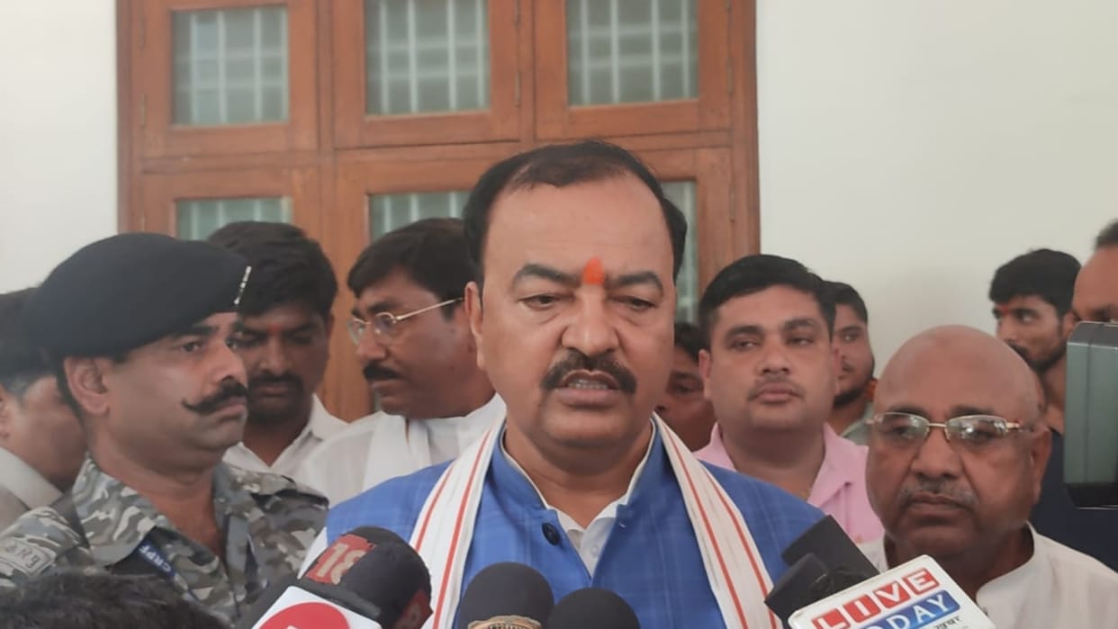 Deputy CM Keshav Prasad Maurya in Sitapur.