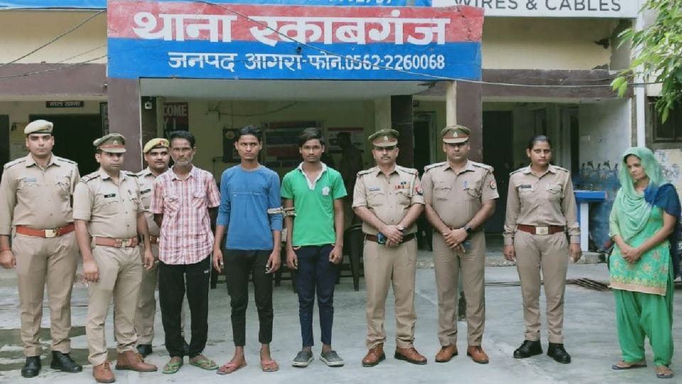 husband wife and his sons arrested for killing shoe factory owner in agra