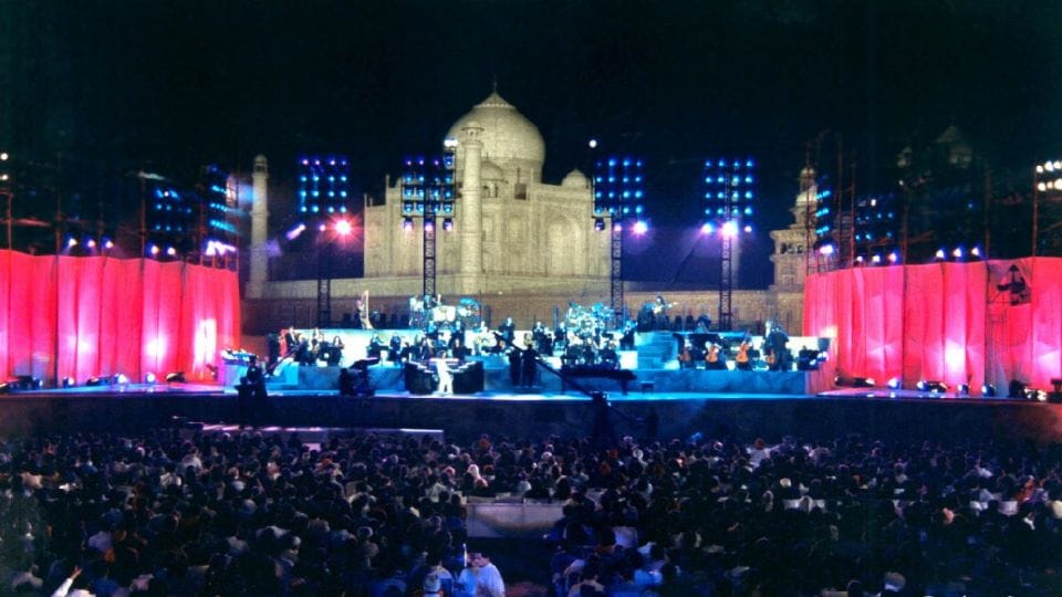 77 years ago the victory of the second world war celebrated at Taj Mahal