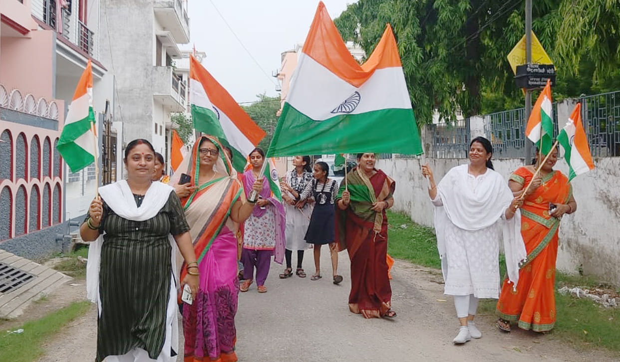Tricolor to every house - Every mind took out the tiranga journey