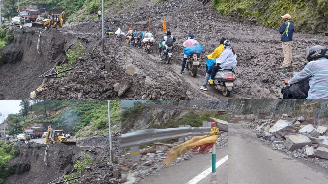 Weather rain Gangotri Highway closed Badrinath Highway became dangerous