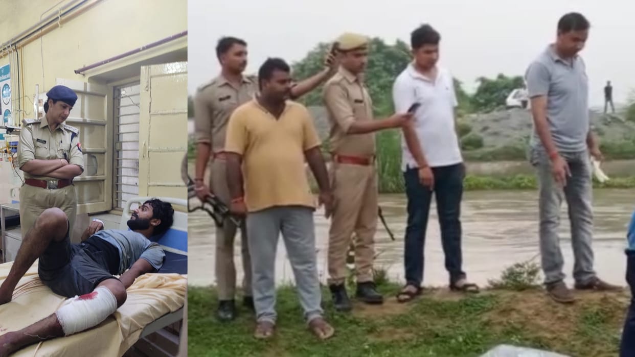 One injured and two arrested after police encounter in Raebareli.