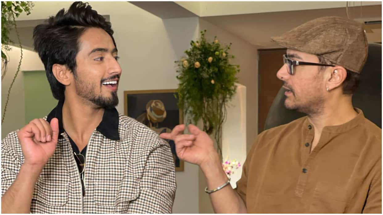 Laal Singh Chaddha Actor Aamir Khan recreates andaz apna apna scene with Mr Faizu