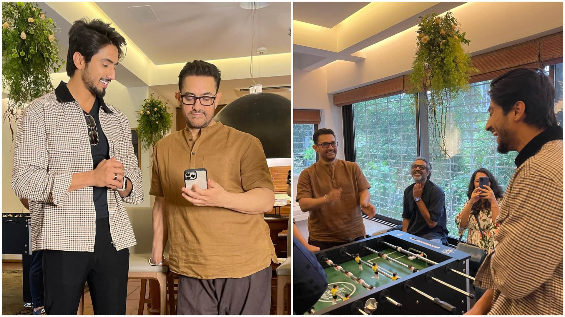 Laal Singh Chaddha Actor Aamir Khan recreates andaz apna apna scene with Mr Faizu