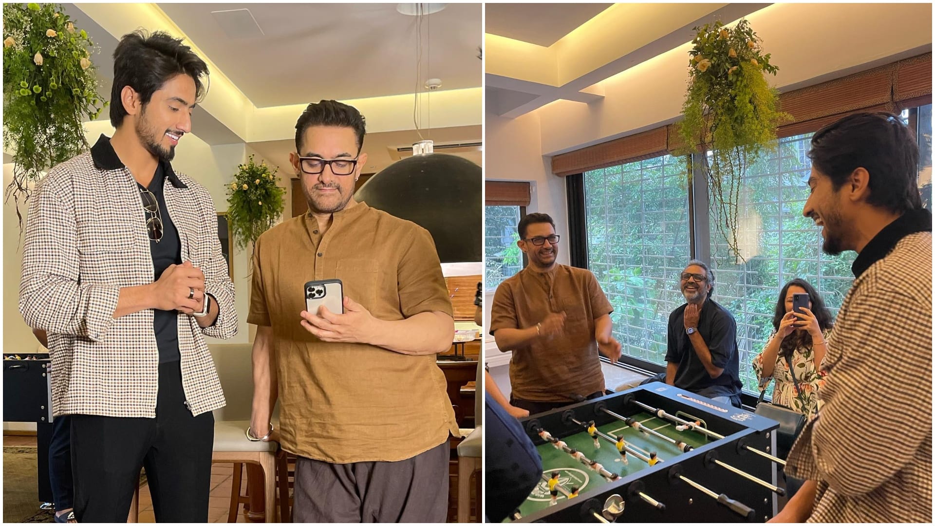 Laal Singh Chaddha Actor Aamir Khan recreates andaz apna apna scene with Mr Faizu