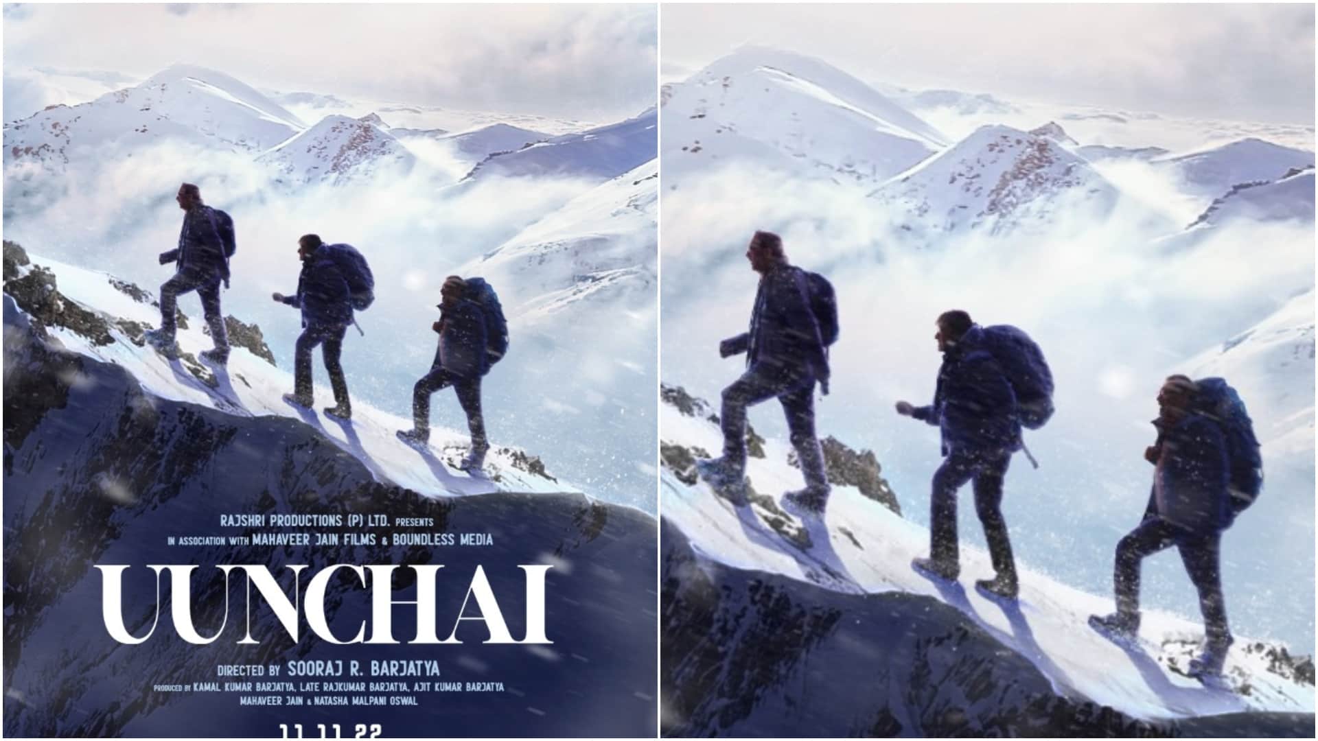 Amitabh Bachchan Boman Irani Anupam Kher Uunchai new Poster release film will release on 11 November