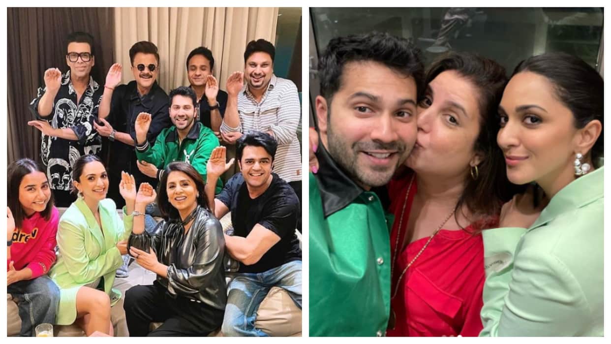 JugJugg Jeeyo Success: Kiara Advani Varun Dhawan Neetu Singh Anil Kapoor attend Karan Johar party