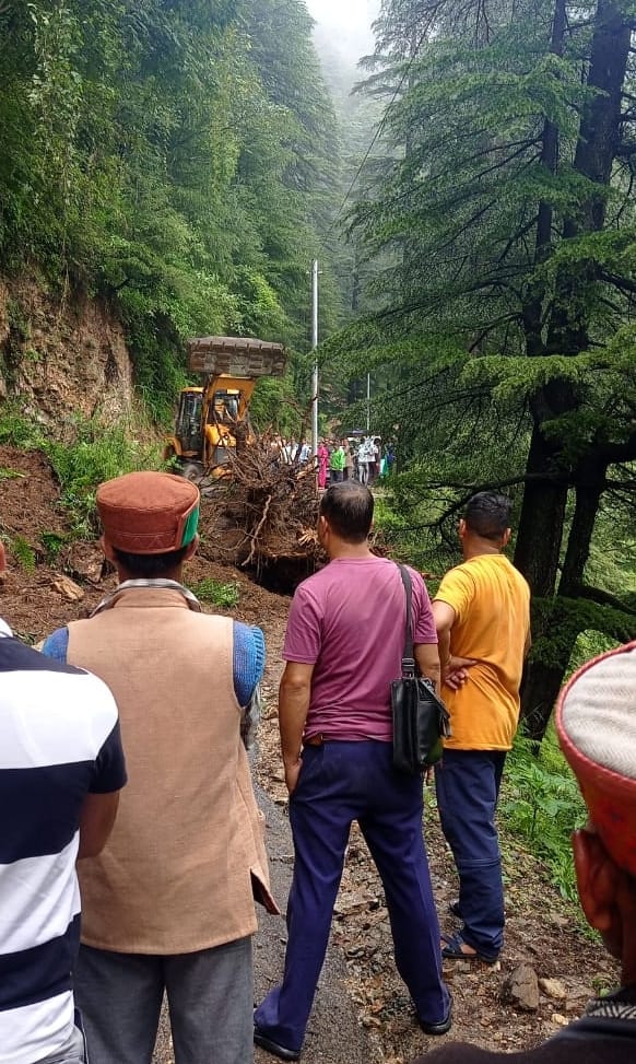 Barot-Ghatasani main road remained closed on Sunday as well