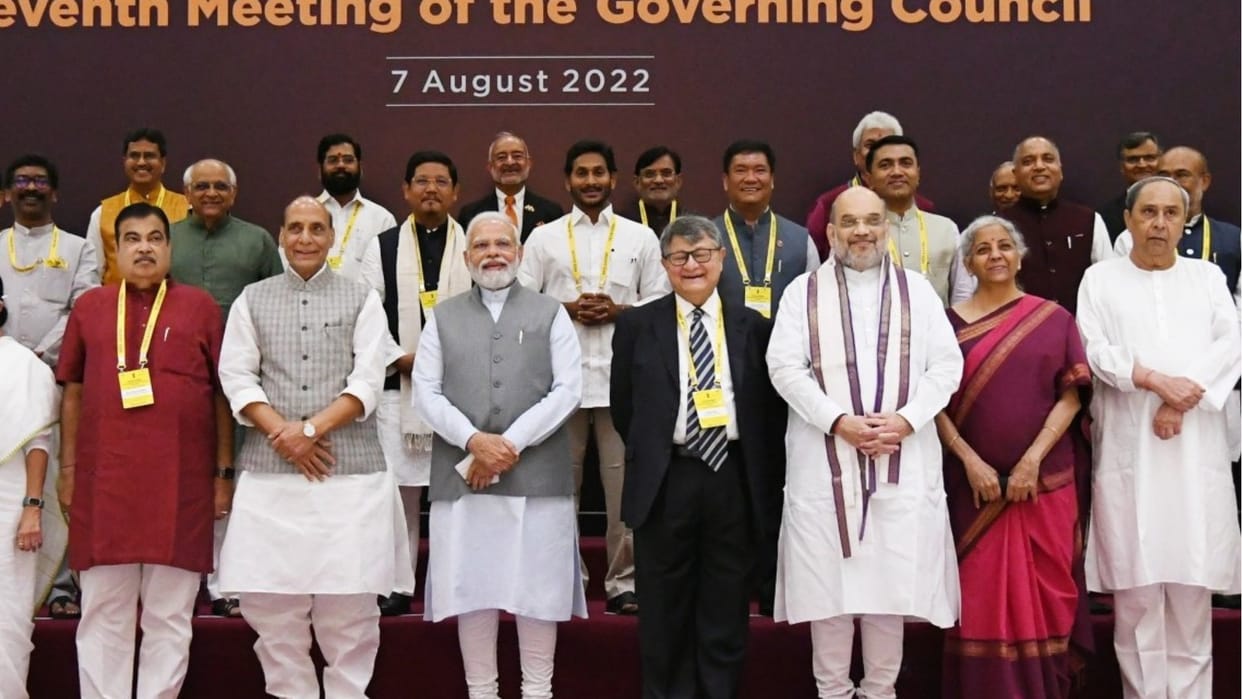 cm jairam thakur attends the Governing Council meeting of Niti Aayog at New Delhi