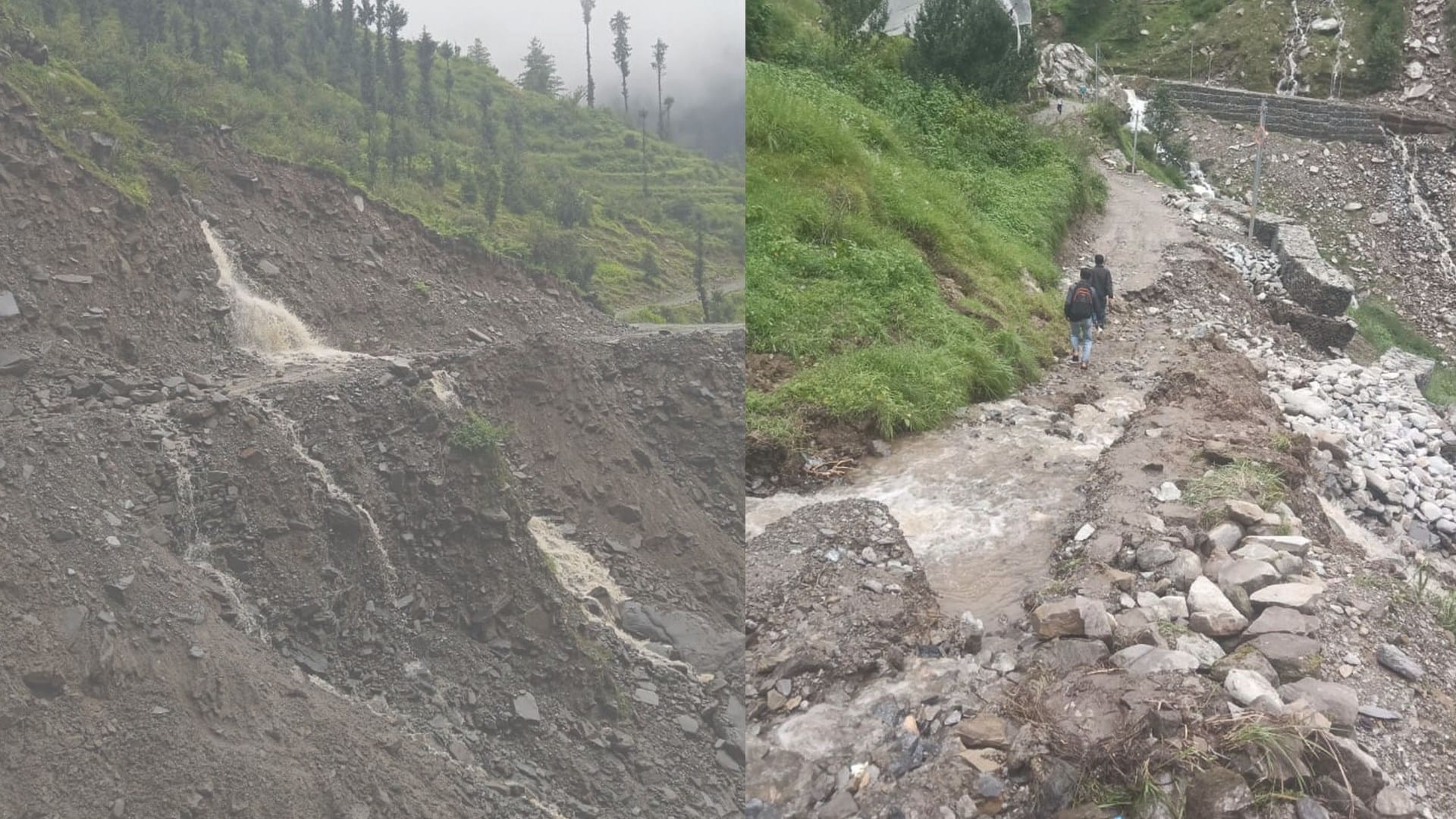 himachal weather update one drowned in knagra highway washed away in flash flood in kullu