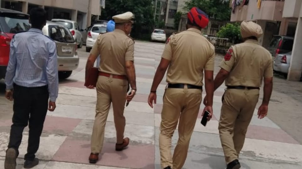 Mohali Police on high alert in view of Independence Day, search operation conducted
