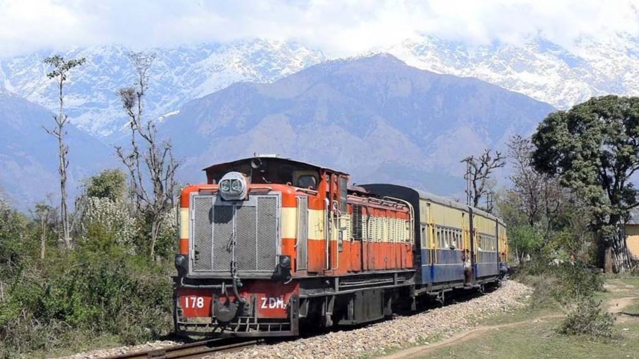 Pathankot Joginder Nagar Railway Track train services closed