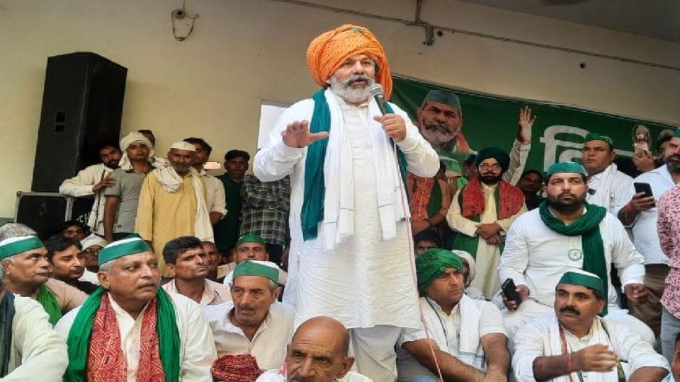 Rakesh Tikait says farmers should be ready for agitation with tricolor on tractors in Mathura