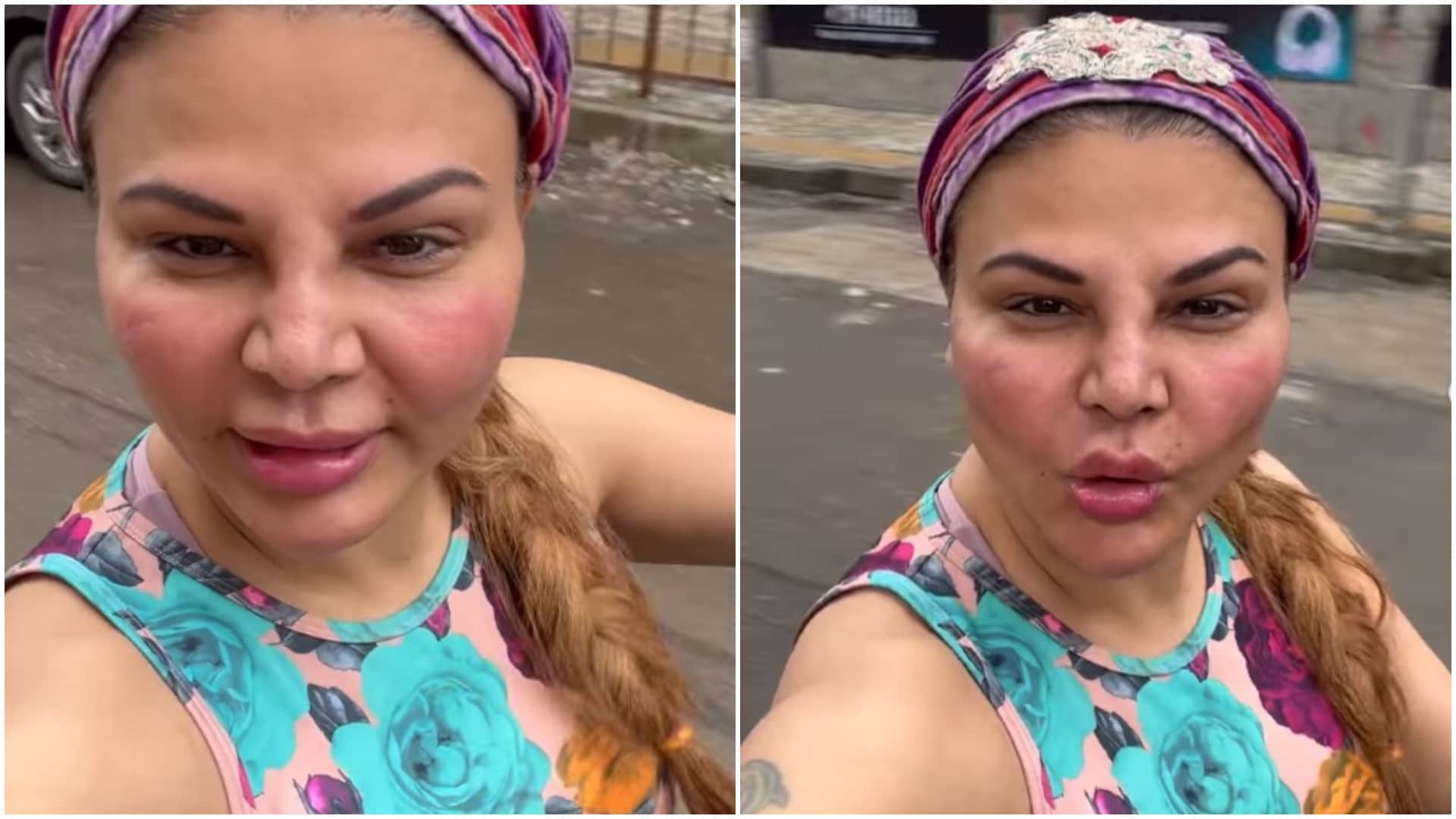 rakhi sawant latest video from Mysore with goats and sheeps went viral on internet