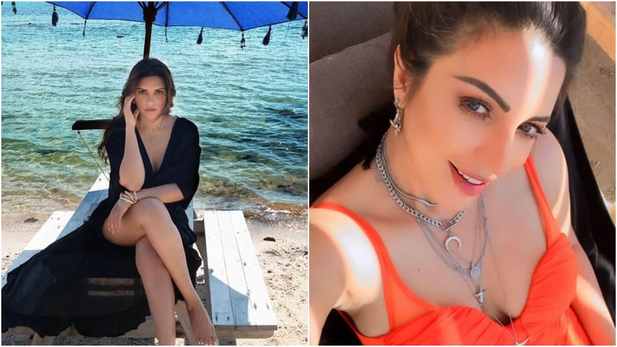 Shama Sikander bold photos in bikini on the seashore went viral on internet