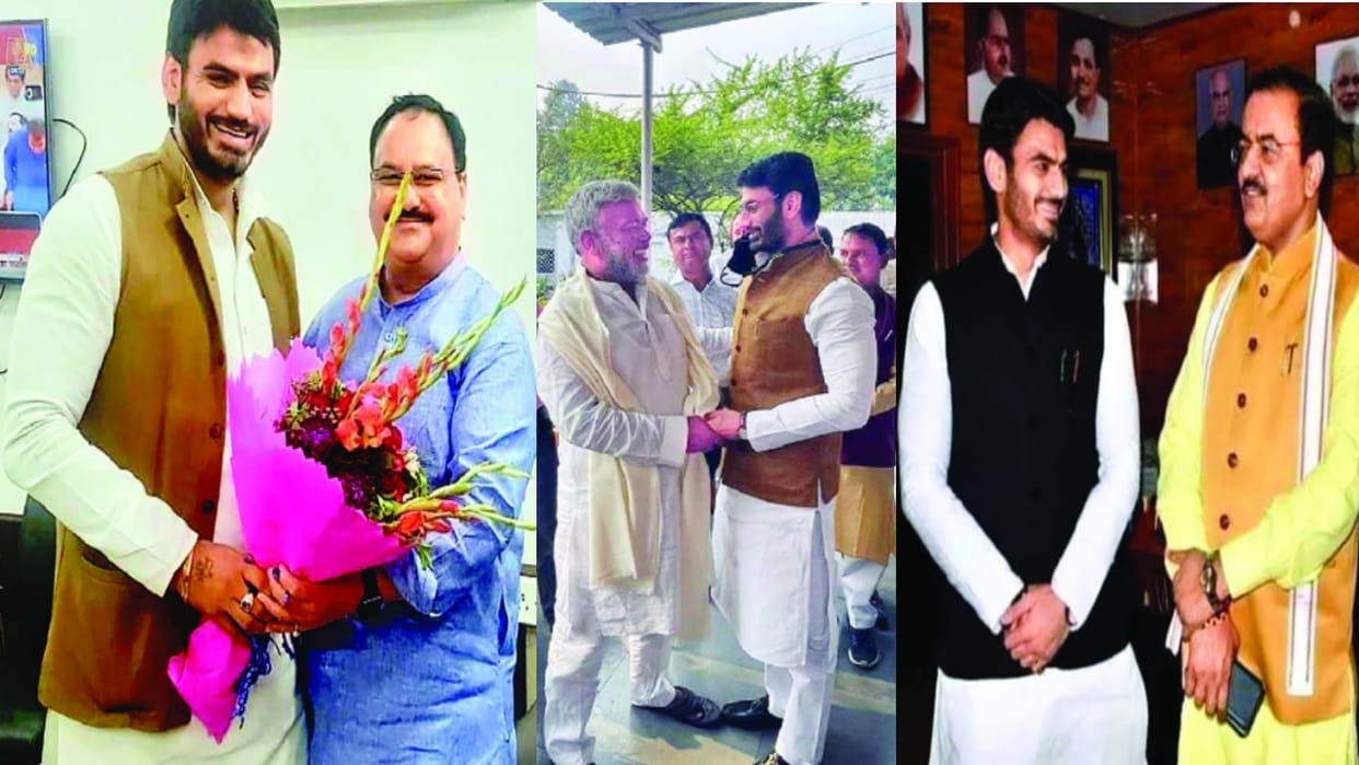Noida: In the name of big leaders, Shrikant Tyagi used to dominate the officers